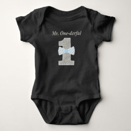 ONE-underbar Baby Jersey Bodydräkt, mr Onederful Tröja