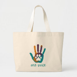 One Voice Tote Bag Jumbo Tygkasse