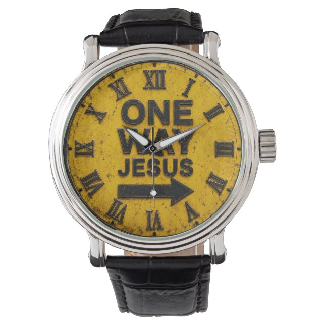 One Way Jesus  Armbandsur (Framsida)