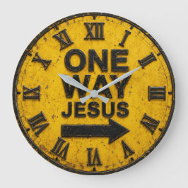 One Way Jesus Stor Klocka