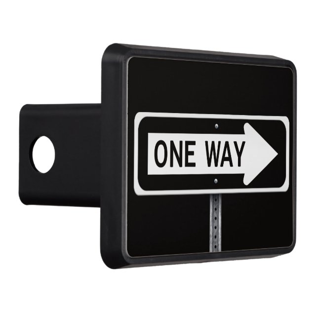 One way street sign dragkroksskydd (Höger)