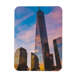 One World Torn Landmark 1 World Trade Center Pla Magnet