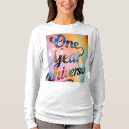 One Year Anniversary Long Sleeves Top T Shirt