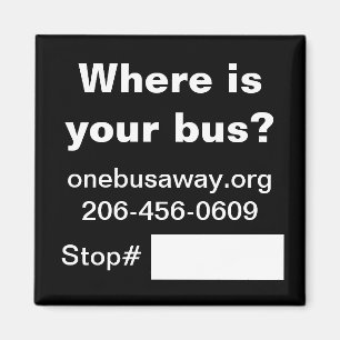OneBusAway befordrings- magnet