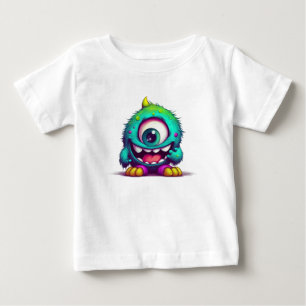 Onecru B är det munkantiga mini-monstret med en bl T Shirt