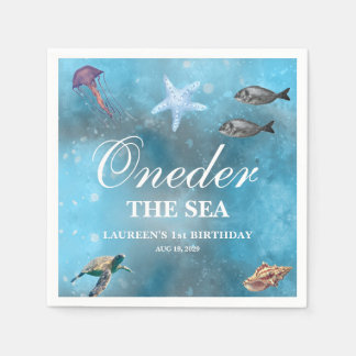 Oneder The Sea 1-årsdag Pappersservett