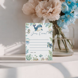 Oneder the Sea Birthday Time Capsule Inbjudningar