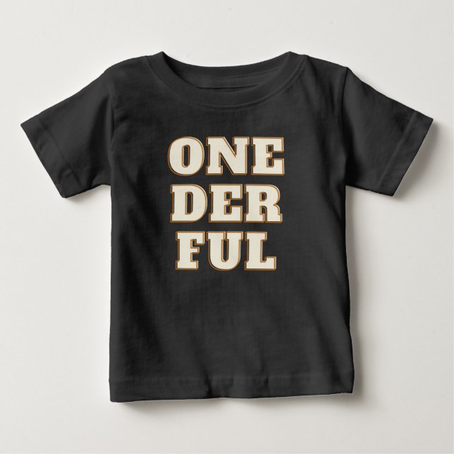 Onederbörd 1:a födelsedag t shirt (Framsida)