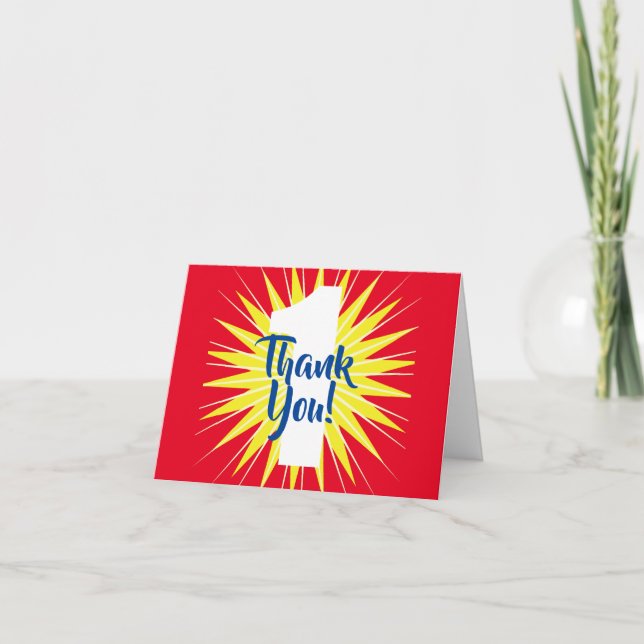 Onederbörd 1:a födelsedagen Party Kort (Framsida)