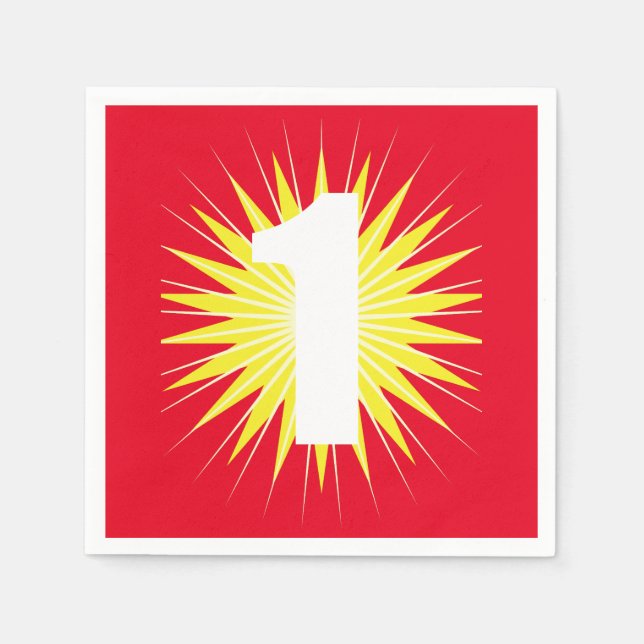 Onederbörd 1:a födelsedagen Party Pappersservett (Framsidan)