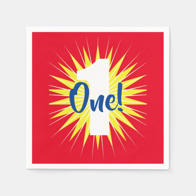 Onederbörd 1:a födelsedagen Party Pappersservett (Framsidan)