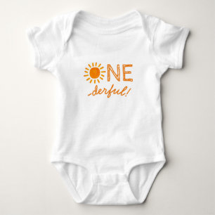 Onederbörd första födelsedagskläder, lycklig solny t shirt