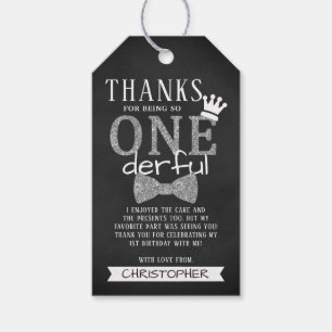 ONEderful 1st Birthday Party Tack Presentetikett