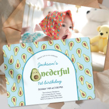 Onederful Avocado 1:a Birthday Party Photo