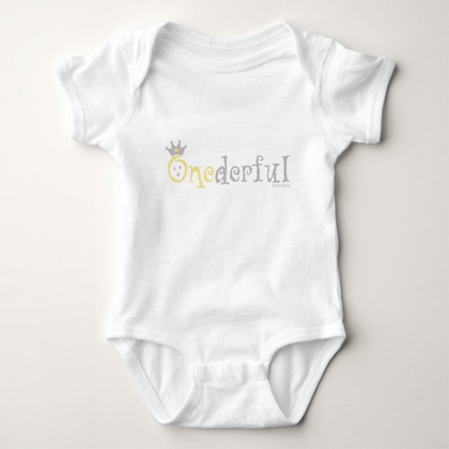 ONEderful BABY (gult) Tröja (Framsida)
