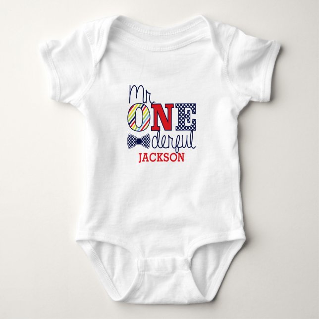 ONEderful Baby Jersey Bodykostym Tee Shirt (Framsida)
