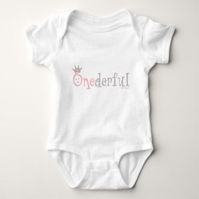 ONEderful BABY (rosor) Tee Shirt (Framsida)