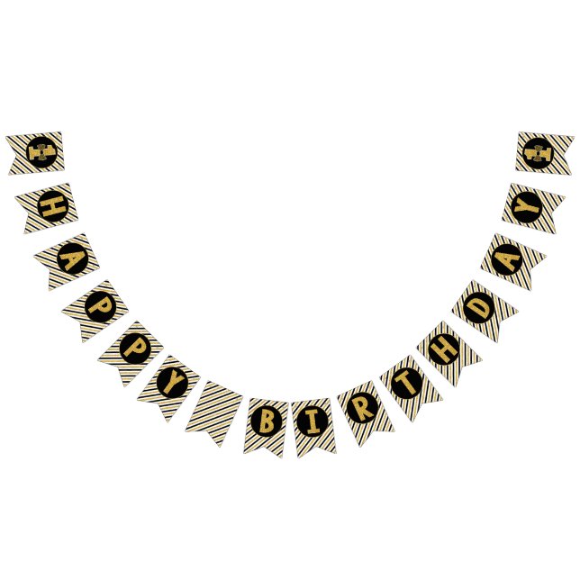 ONEderful Grattis på födelsedagen Bunting Banner Vimplar (Alla)