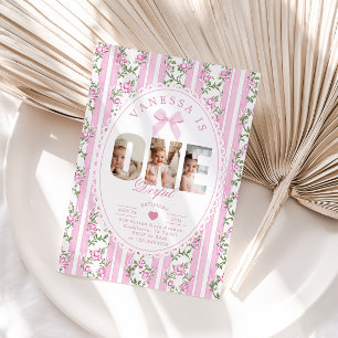 Onederful Kärlek Shack 1:a födelsedagets fotokolla Inbjudningar