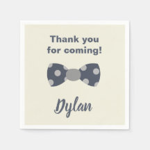 Onederful navy och grått bow tie