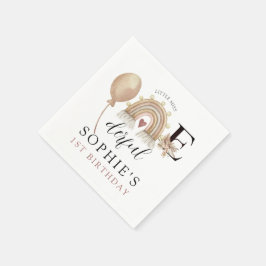 ONEderful Rainbow Girl's Birthday Pappersservett