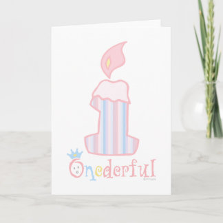 ONEderful rosastearinljus Kort