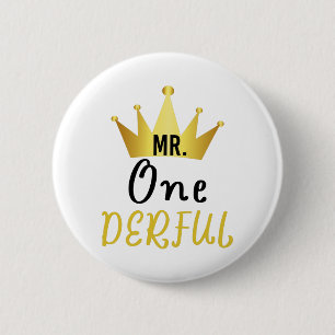 Onederful T-Shirt Boys First Birthday Shirt 1 Knapp