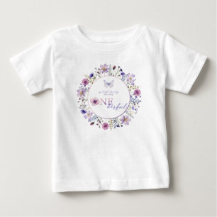 Onederful Wildblomma First Birthday Girl T Shirt