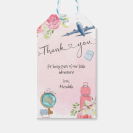 ONEderful World Girls 1:a födelsedag Presentetikett