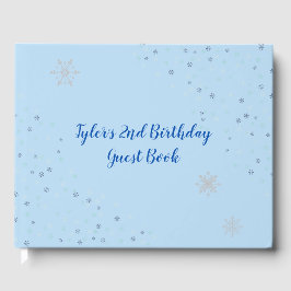 Onederland Boy Födelsedagsfest Guest Bok