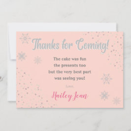 Onederland Flickor 1:a födelsedag Tack-kort Tack Kort