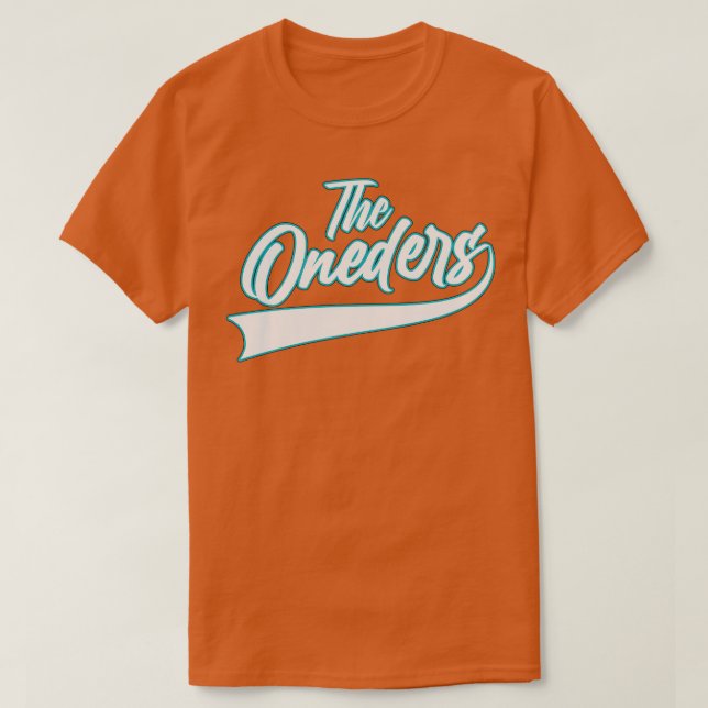 Oneders Vintage Stil Neon T Shirt (Design framsida)