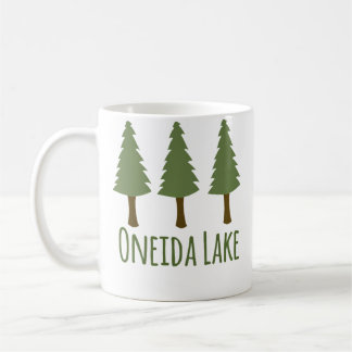 Oneida Lake Rustik Camping Tall Tallar Skog Kaffemugg