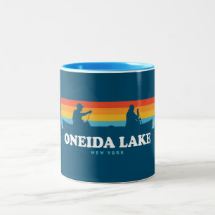 Oneida Sjö New York Canoe Två-Tonad Mugg