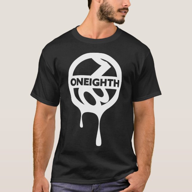 ONEIGHTH Drip Round LOGO original T Shirt (Framsida)