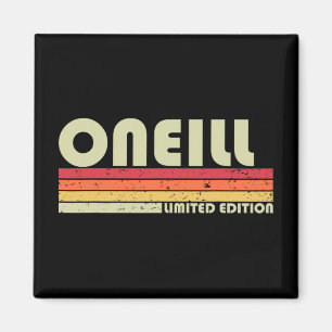 Oneill Efternamn Roligt Retro Vintage 80-tal 90-ta Magnet
