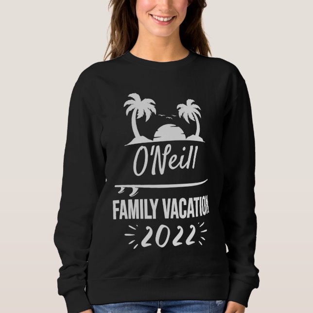 O'NEILL Family Vacation Tropical Group Trip Beach T Shirt (Framsida)