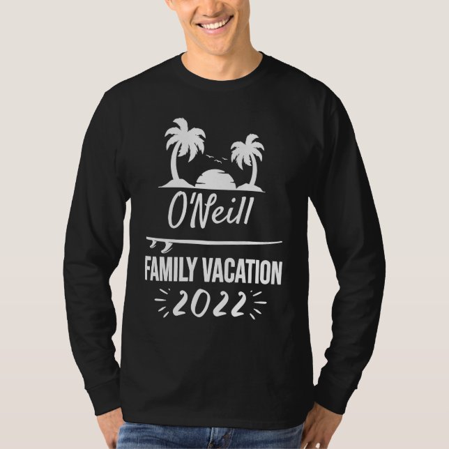 O'NEILL Family Vacation Tropical Group Trip Beach T Shirt (Framsida)