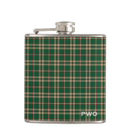 O'Neill Tartan Monogram Grönt och Tan Play Fickplunta
