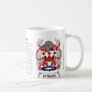 O'Neill ursprung som är menande och vapenskölden Kaffemugg