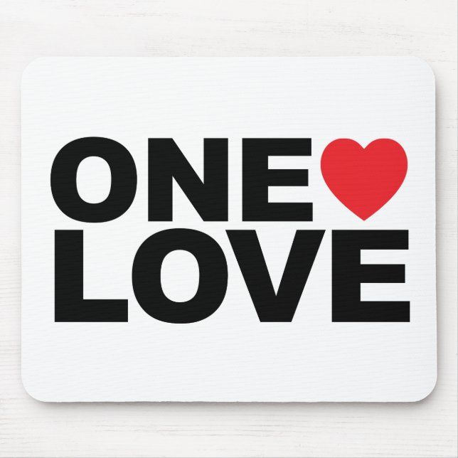 OneLove Logotyp Mouse Pad Musmatta (Framsidan)