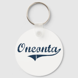 Oneonta New York Classic Design Nyckelring