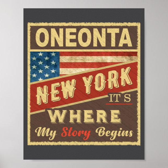 Oneonta Ny Its Where My Story Begins _1  Poster (Framsidan)