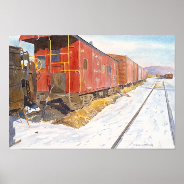 Oneonta Railroad Yard Poster (Framsidan)