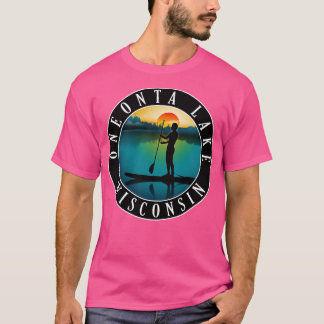 Oneonta Sjö Wisconsin Paddleboarding T Shirt