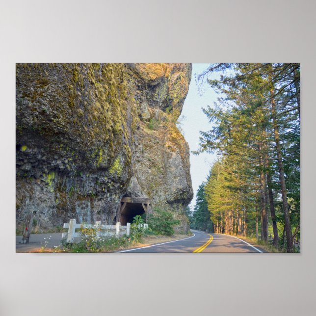 Oneonta Tunnel, Columbia River Highway, Oregon Poster (Framsidan)
