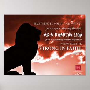 OnePeterFem Lejon Poster