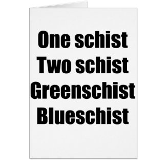 oneschistblack hälsningskort