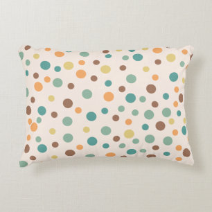 Oneven Scattered Polka Dot Vector Seamless Mönster Prydnadskudde