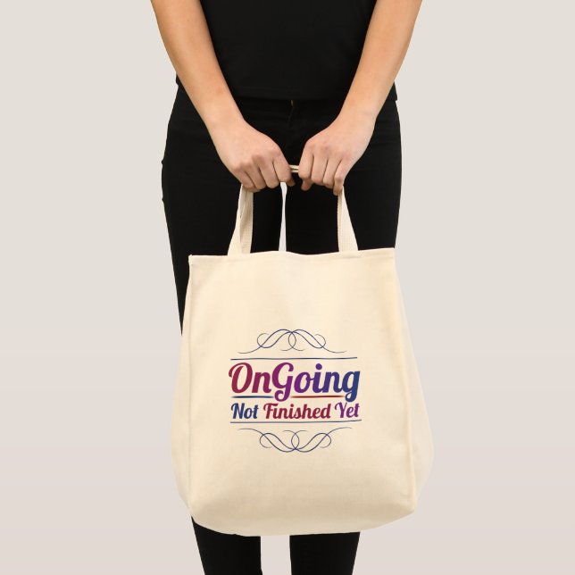 Ongoing Tote Bag Reusable Shopping & Coffee Tote Tygkasse (Framsida (produkt))